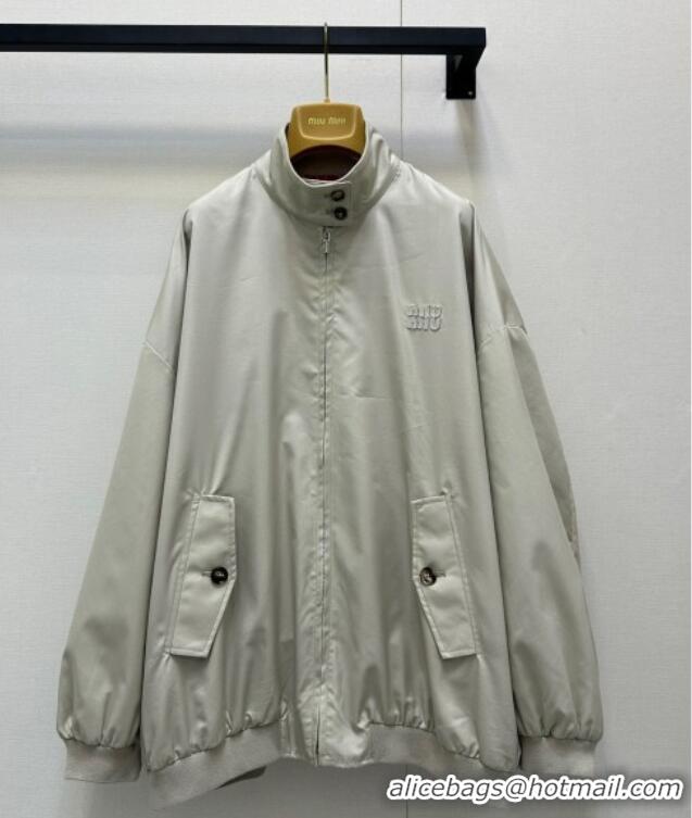 Affordable Price Miu Miu Jacket 0814 Grey 2025