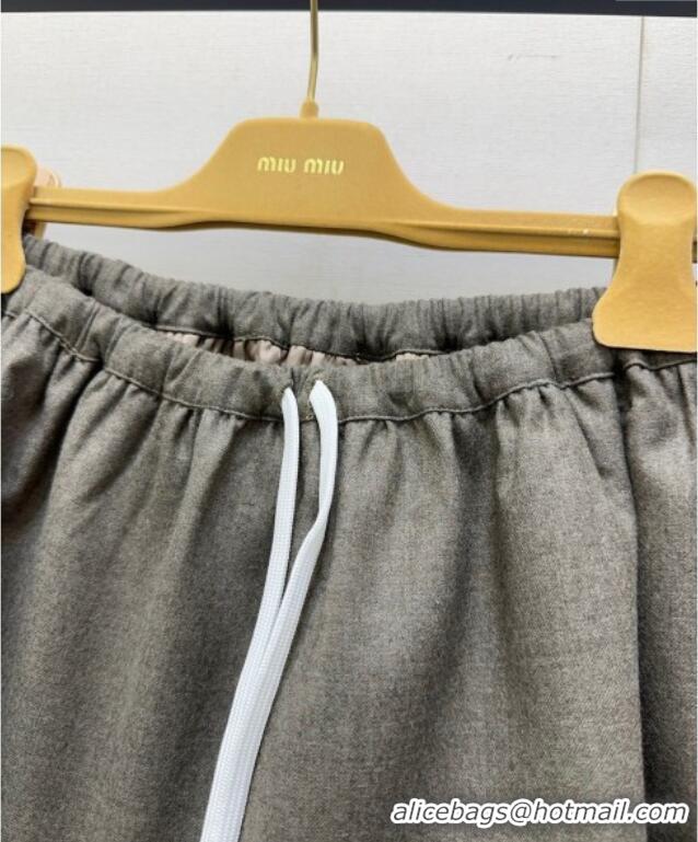 Famous Brand Miu Miu Mini Skirt M091820 Grey/Blue 2025