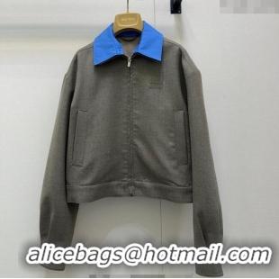 Luxury Discount Miu Miu Jacket M091820 Grey/Blue 2025