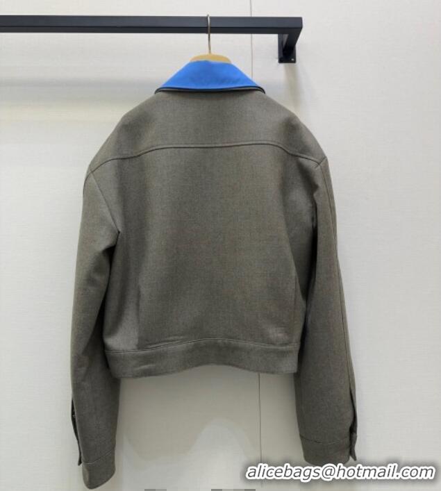 Luxury Discount Miu Miu Jacket M091820 Grey/Blue 2025