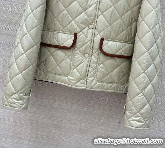 Super Quality Miu Miu Quilted Nylon Jacket M091819 Grey 2025
