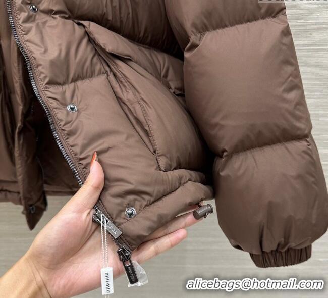 Reasonable Price Miu Miu Down Jacket M091822 Brown 2025