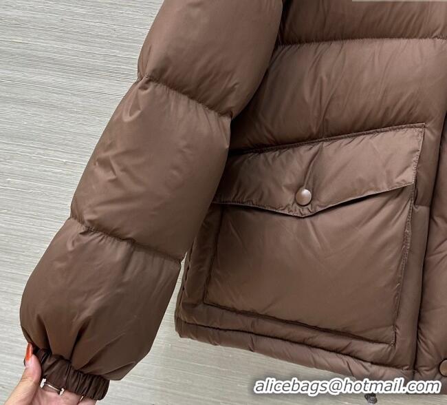 Reasonable Price Miu Miu Down Jacket M091822 Brown 2025