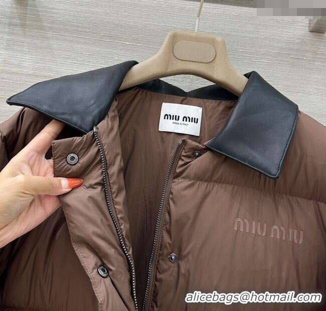 Reasonable Price Miu Miu Down Jacket M091822 Brown 2025