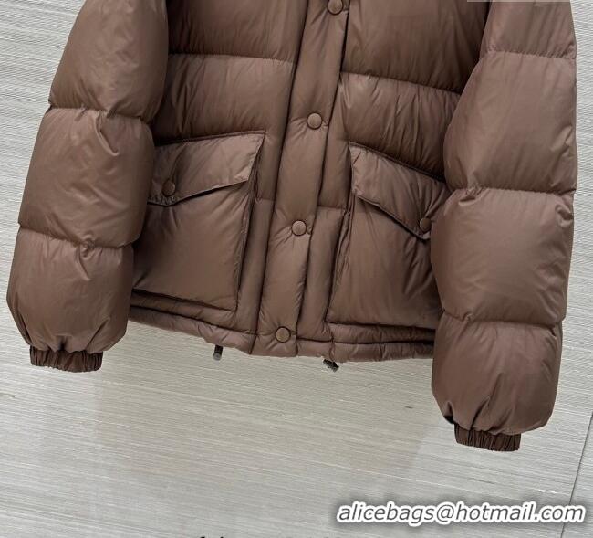 Reasonable Price Miu Miu Down Jacket M091822 Brown 2025