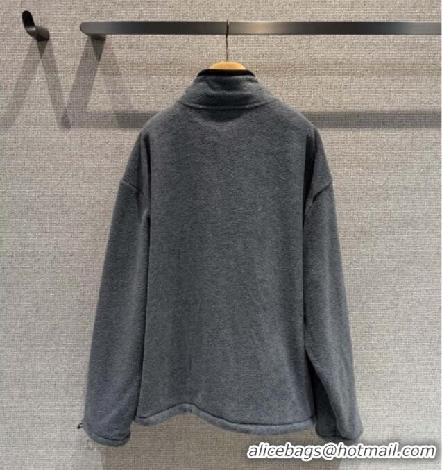 Market Sells Miu Miu Fleece Sweatshirt M101406 Grey 2025