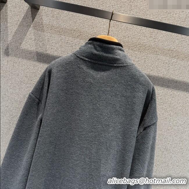 Market Sells Miu Miu Fleece Sweatshirt M101406 Grey 2025