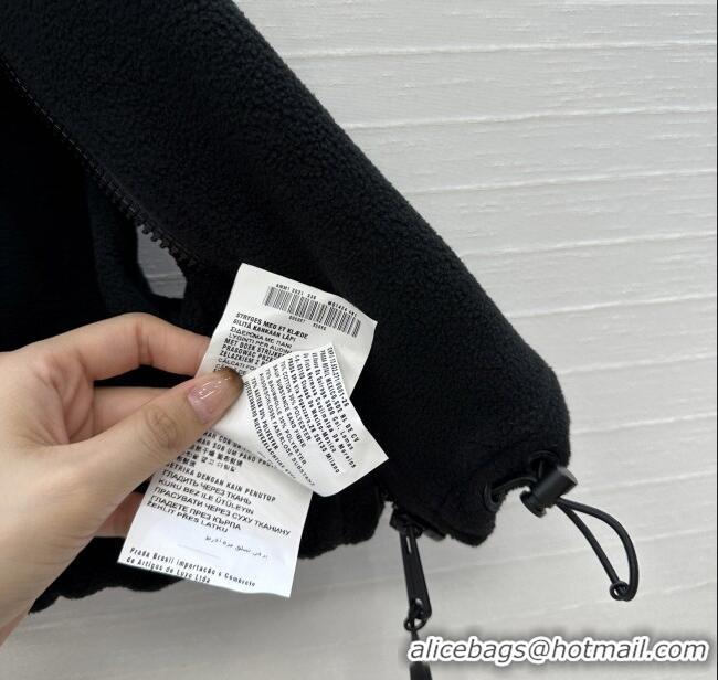 Reasonable Price Miu Miu Fleece Vest M101409 Black 2025