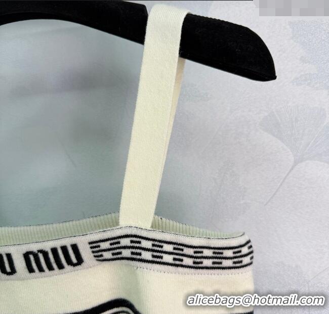 Grade Design Miu Miu Wool Striped Vest MM101401 White/Black 2025