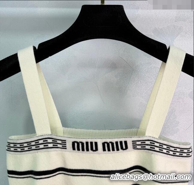 Grade Design Miu Miu Wool Striped Vest MM101401 White/Black 2025