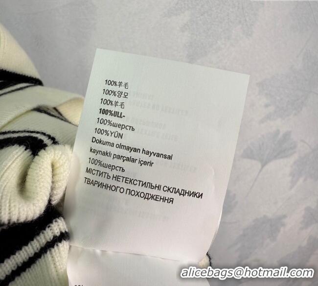 Grade Design Miu Miu Wool Striped Vest MM101401 White/Black 2025