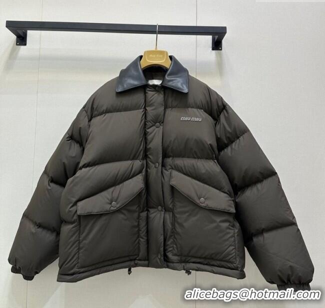 Buy New Cheap Miu Miu Down Jacket MM101418 Brown 2025