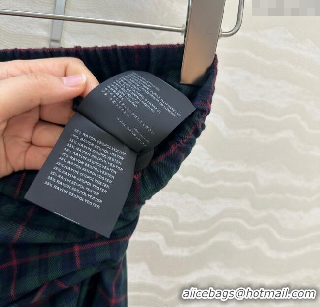 Market Sells Miu Miu Plaid Pants MM101407 Blue/Green/Red 2025