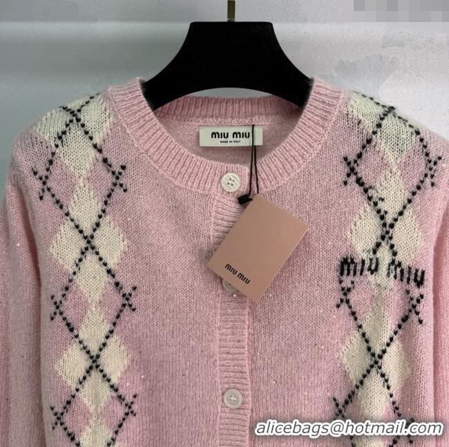 Top Grade Miu Miu Wool Mohair Cardigan MM101408 Pink 2025