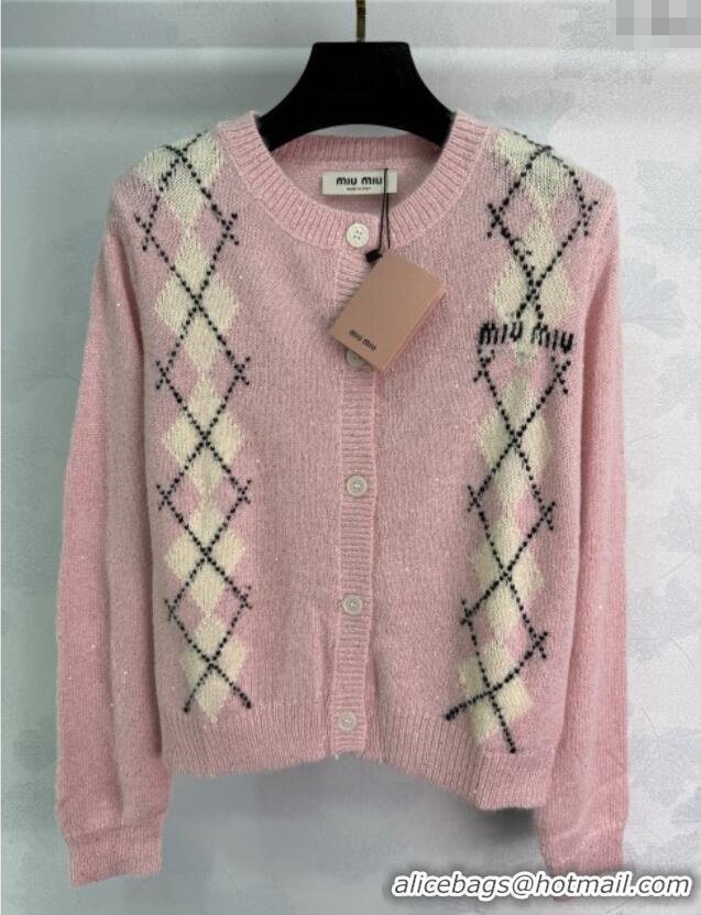 Top Grade Miu Miu Wool Mohair Cardigan MM101408 Pink 2025