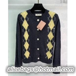 ​Top Grade Miu Miu Wool Mohair Cardigan MM101408 Black 2025