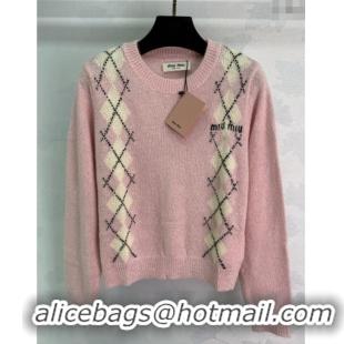 ​Market Sells Miu Miu Wool Mohair Sweater MM101408 Pink 2025