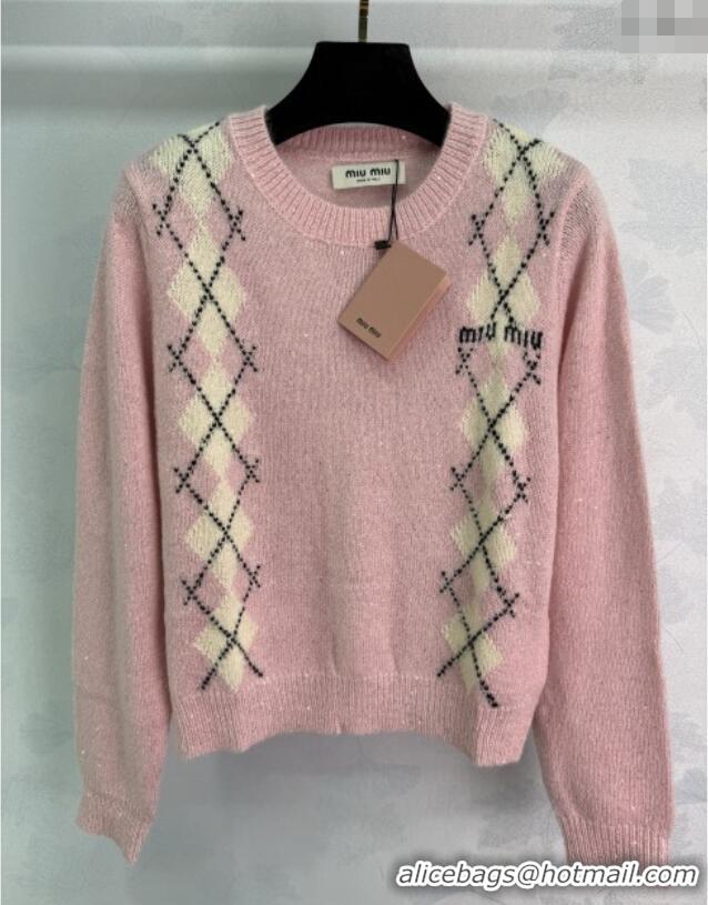 ​Market Sells Miu Miu Wool Mohair Sweater MM101408 Pink 2025