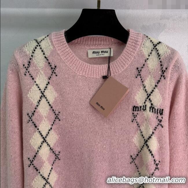 ​Market Sells Miu Miu Wool Mohair Sweater MM101408 Pink 2025