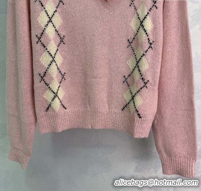 ​Market Sells Miu Miu Wool Mohair Sweater MM101408 Pink 2025