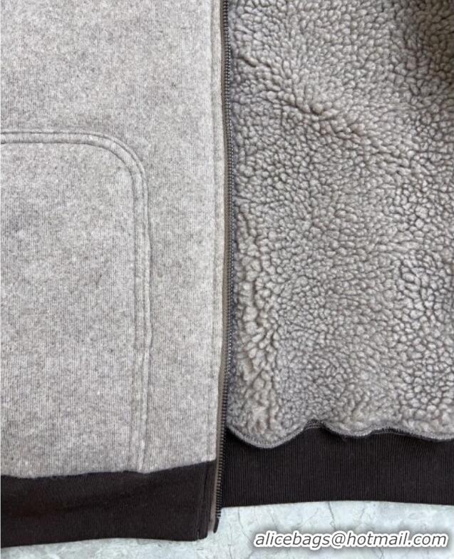 Miu Miu Shearling Blend Jacket MM101411 Grey 2025
