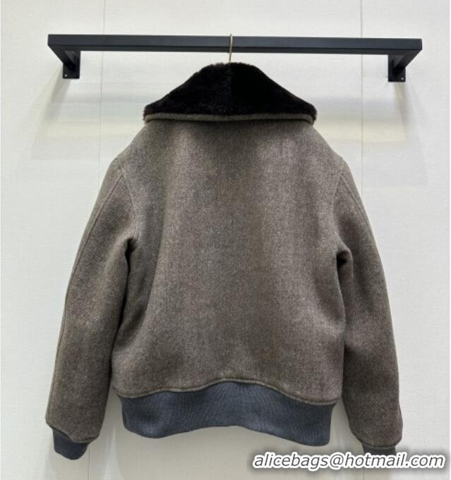 Modern Classic Miu Miu Wool Jacket MM101410 Grey 2025