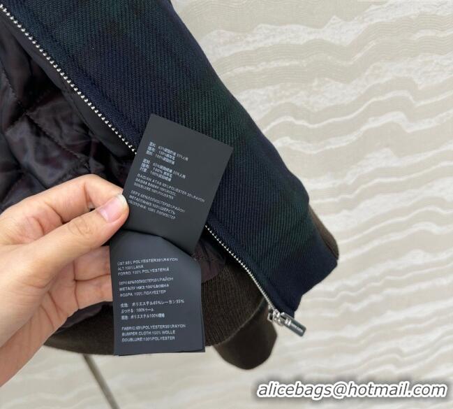 Traditional Specials Miu Miu Plaid Jacket MM101413 Blue/Green 2025