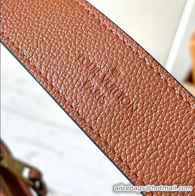 ​Best Price Louis Vuitton CarryAll PM Bag in Embossed Grained Cowhide Leather M11790 Cognac Brown 2025