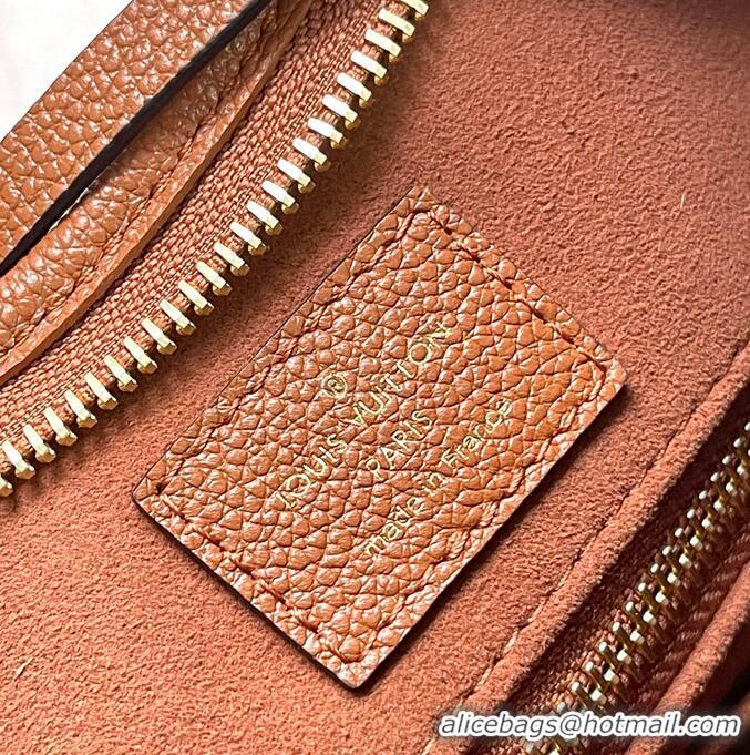 ​Best Price Louis Vuitton CarryAll PM Bag in Embossed Grained Cowhide Leather M11790 Cognac Brown 2025