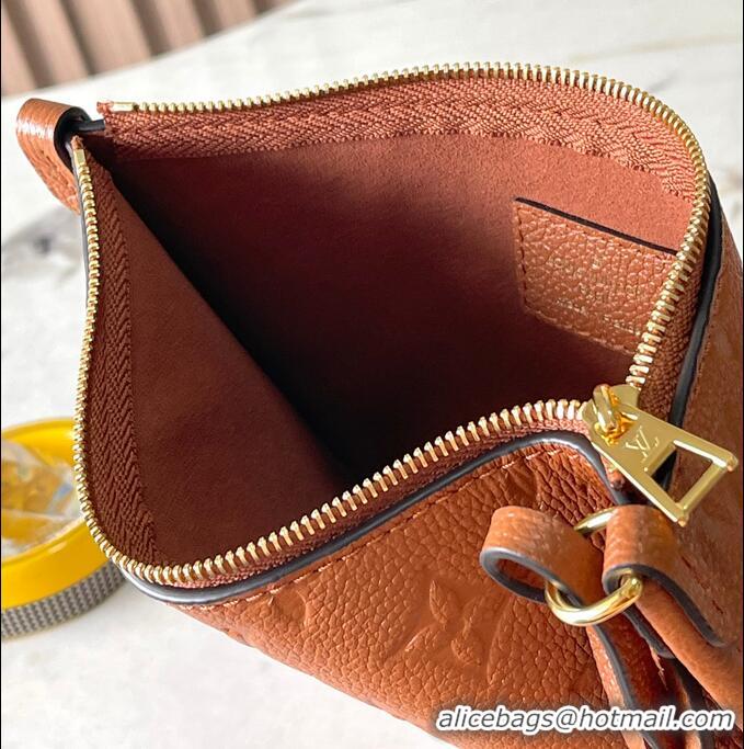 ​Best Price Louis Vuitton CarryAll PM Bag in Embossed Grained Cowhide Leather M11790 Cognac Brown 2025