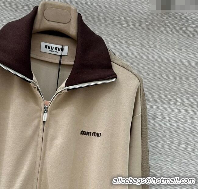 Promotional Miu Miu Cotton Jacket MM101414 Beige 2025