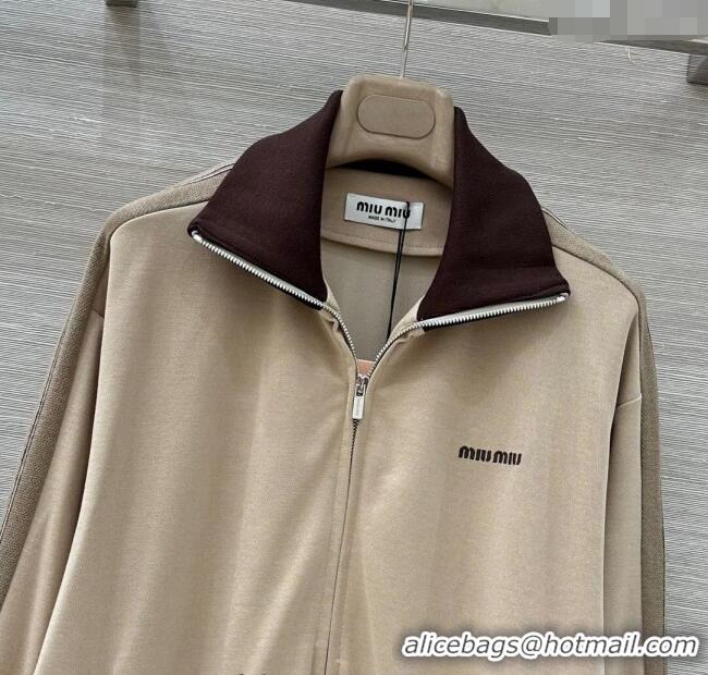 Promotional Miu Miu Cotton Jacket MM101414 Beige 2025