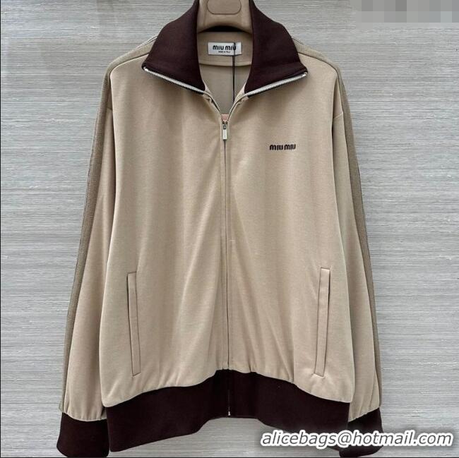 Promotional Miu Miu Cotton Jacket MM101414 Beige 2025
