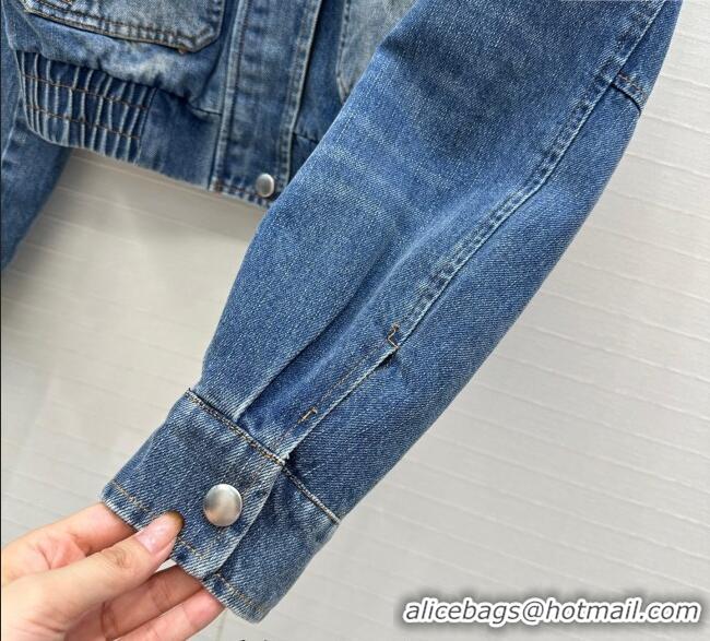 Grade Design Miu Miu Denim Jacket with Cotton Padded MM101421 Blue 2025