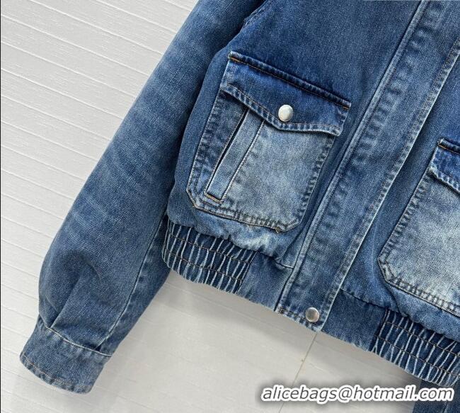 Grade Design Miu Miu Denim Jacket with Cotton Padded MM101421 Blue 2025