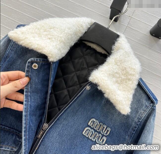 Grade Design Miu Miu Denim Jacket with Cotton Padded MM101421 Blue 2025