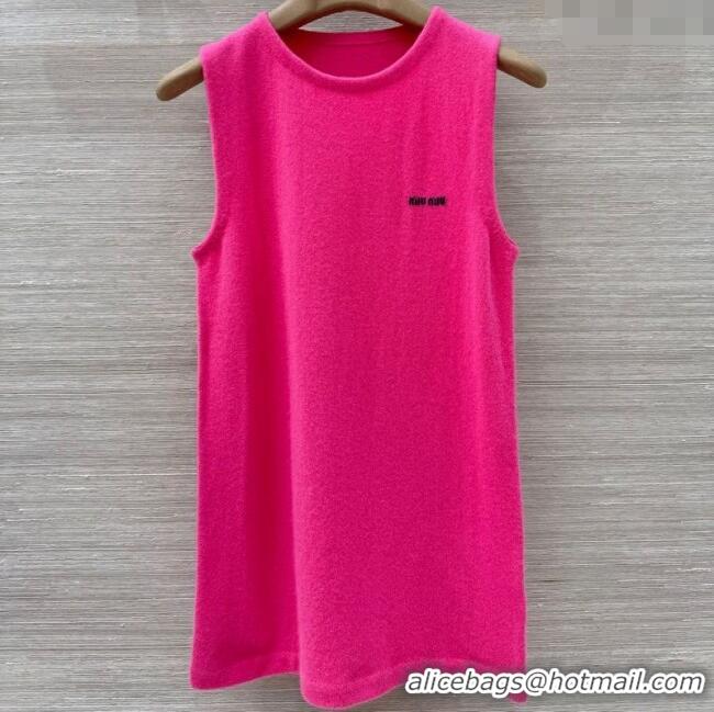 Famous Brand Miu Miu Cashmere and Silk Vest MM101426 Pink 2025