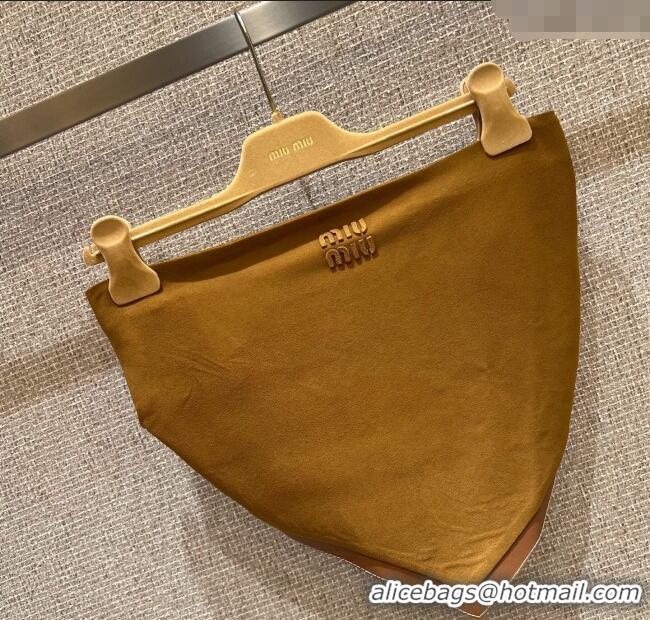 Well Crafted Miu Miu Lamb Suede Vest MM101431 Brown Yellow 2025