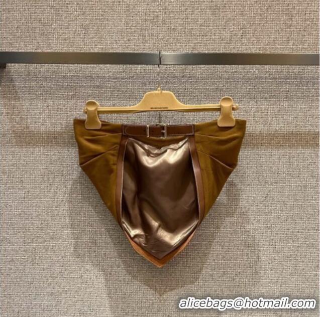 Well Crafted Miu Miu Lamb Suede Vest MM101431 Brown Yellow 2025