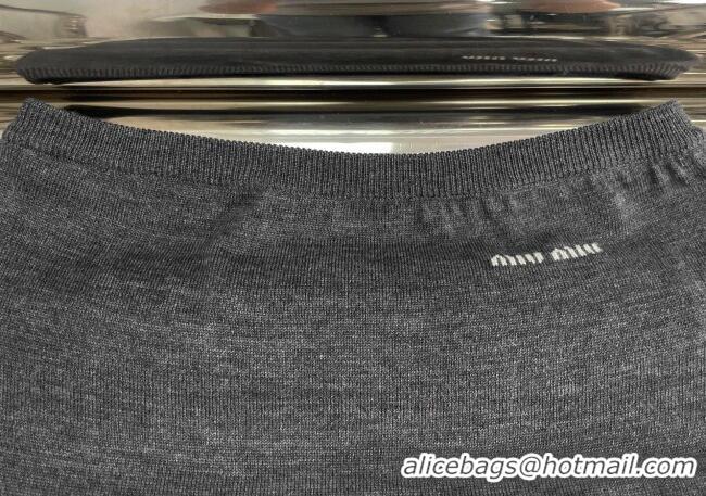 Traditional Specials Miu Miu Wool Vest MM101430 Grey 2025