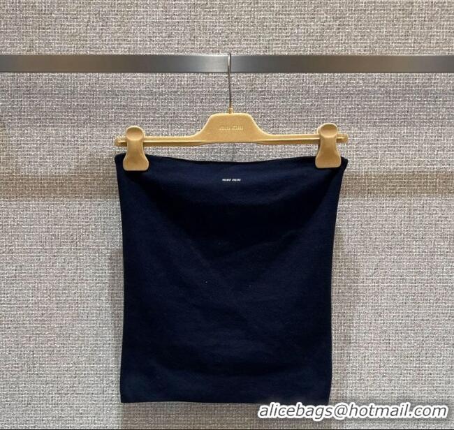Top Grade Miu Miu Cotton Vest MM101429 Blue 2025
