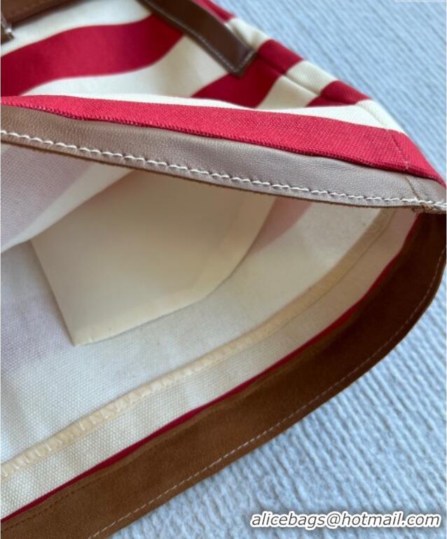 Luxury Cheap Miu Miu Striped Mini Skirt 1015 Red 2025