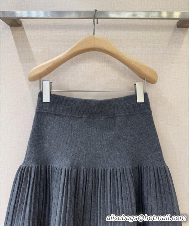 Reasonable Price Miu Miu Wool Skirt M101705 Grey 2025