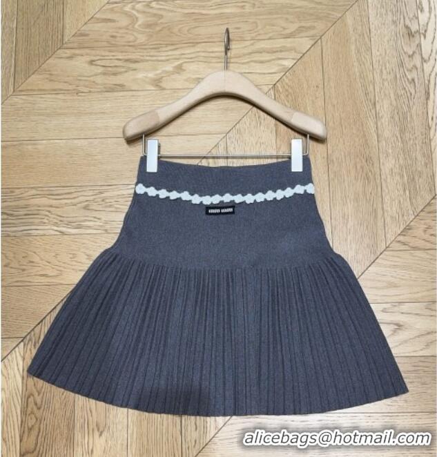 Reasonable Price Miu Miu Wool Skirt M101705 Grey 2025