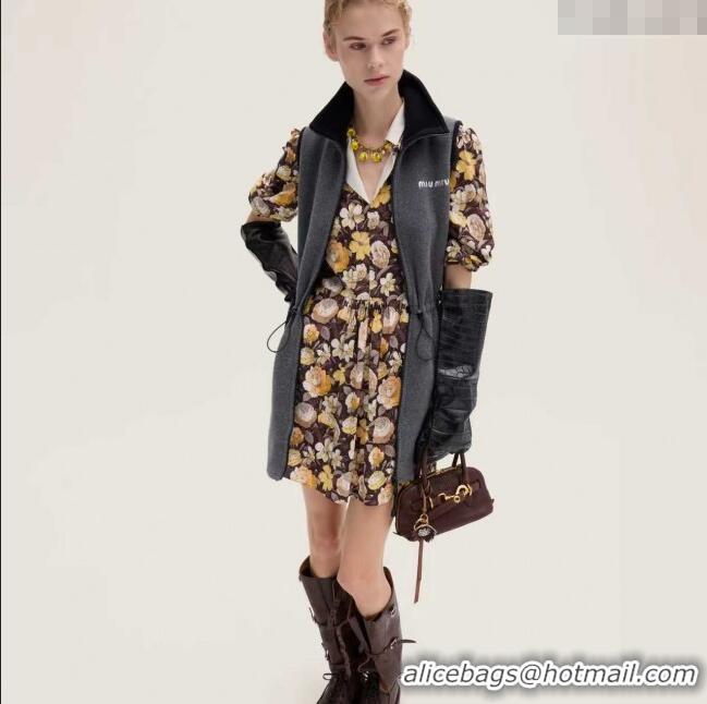 Fashion Inexpensive Miu Miu Fleece Dress M101709 Grey 2025