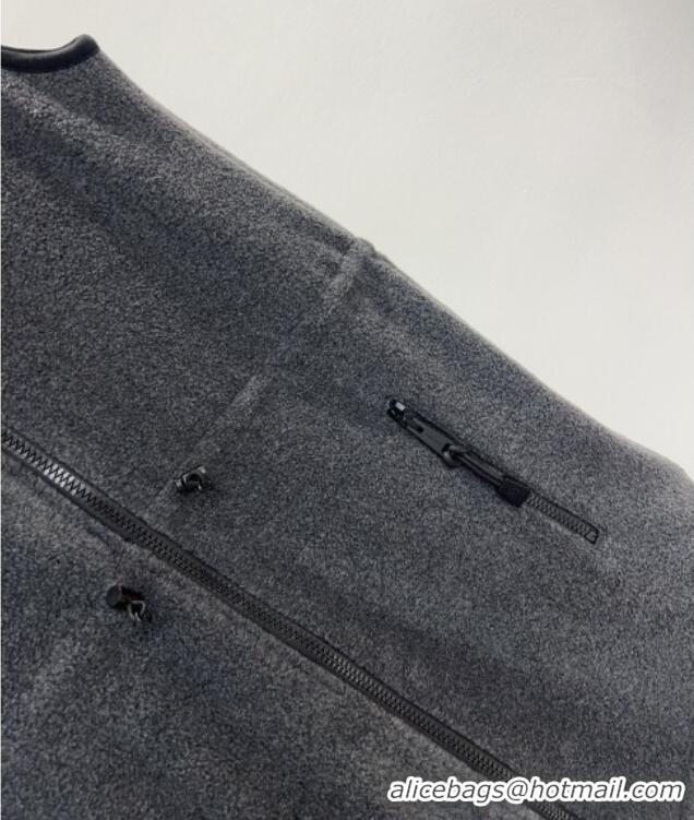 Fashion Inexpensive Miu Miu Fleece Dress M101709 Grey 2025