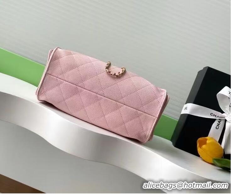 ​Pretty Style Chanel 25 Mini Hobo Handbag in Grained Calfskin AS5631 Light Pink 2025