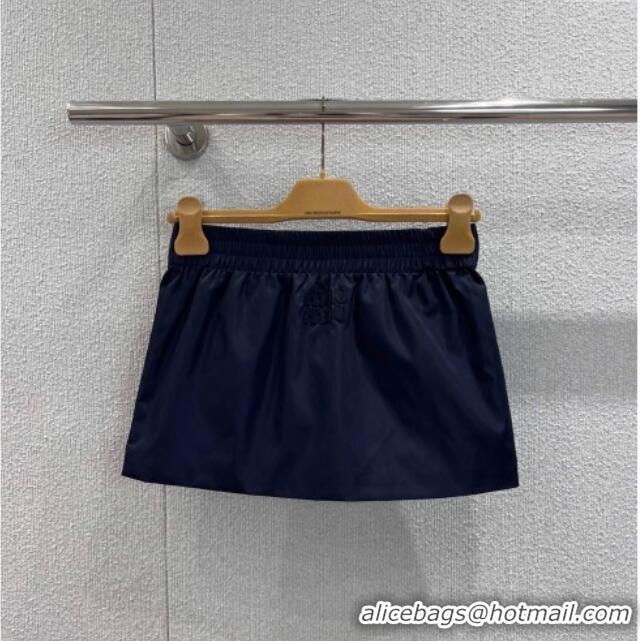 Promotional Miu Miu Nylon Padded Short Jacket and Skirt Set M110501 Blue 2025