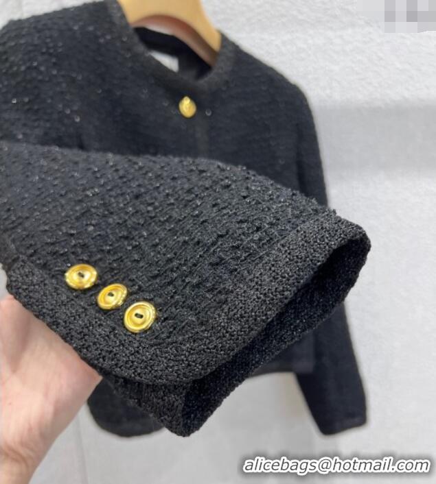 Luxury Discount Miu Miu Tweed Jacket M110510 Black 2025