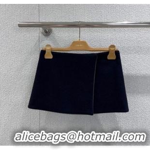 Trendy Design Miu Miu Wool Knit Mini Skirt M110509 Blue 2025